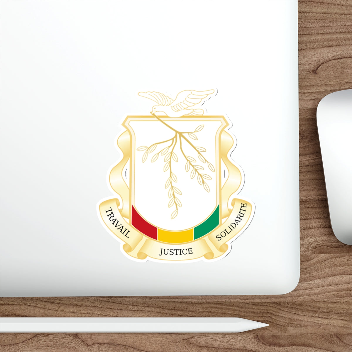 Coat of Arms of Guinea STICKER Vinyl Die-Cut Decal-The Sticker Space