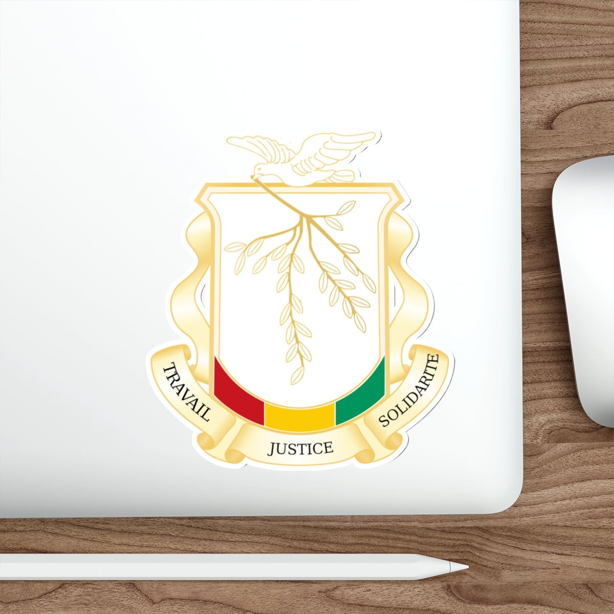 Coat of Arms of Guinea STICKER Vinyl Die-Cut Decal-The Sticker Space