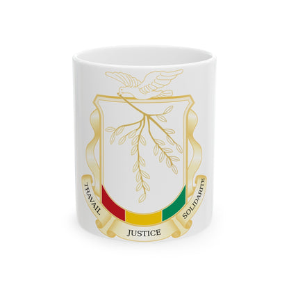 Coat of Arms of Guinea - White Coffee Mug-11oz-The Sticker Space