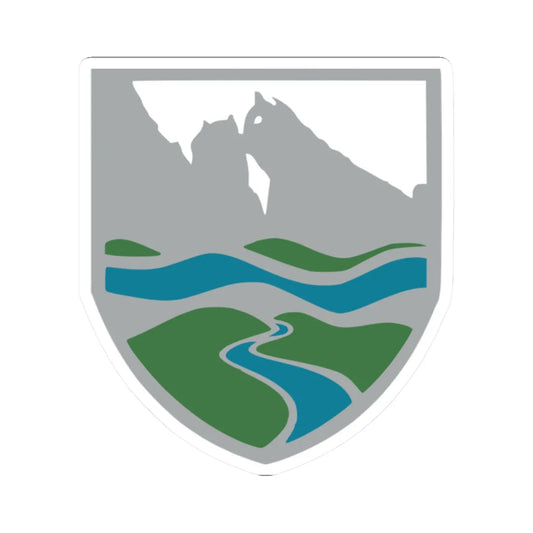 Coat of arms of Gusinje (Montenegro) (Coat of Arms) STICKER Vinyl Kiss-Cut Decal 2 Inch White - The Sticker Space