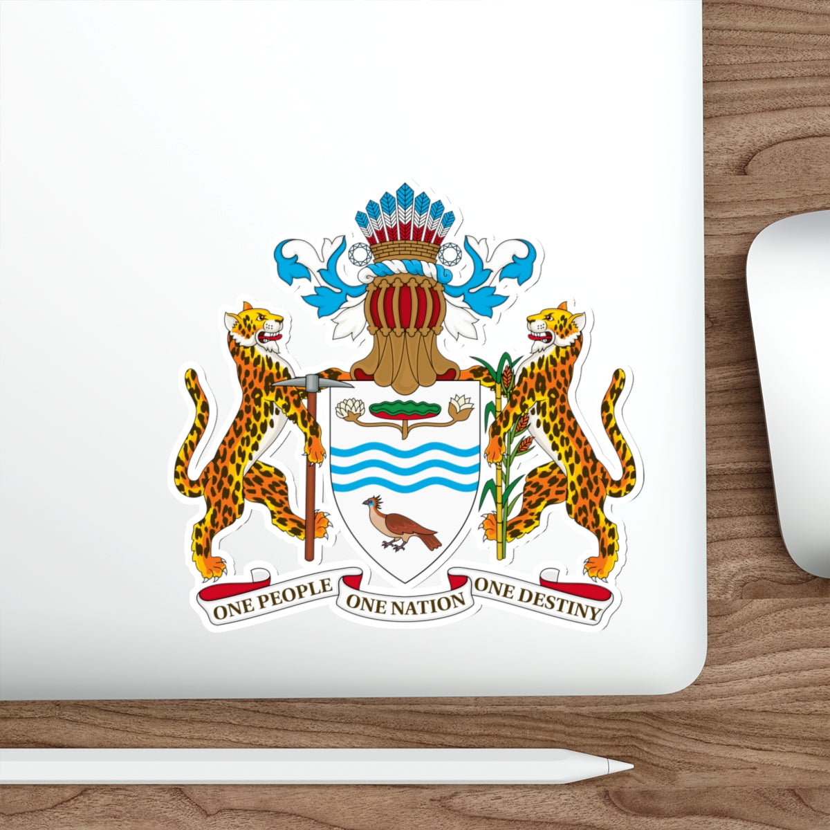 Coat of arms of Guyana STICKER Vinyl Die-Cut Decal-The Sticker Space