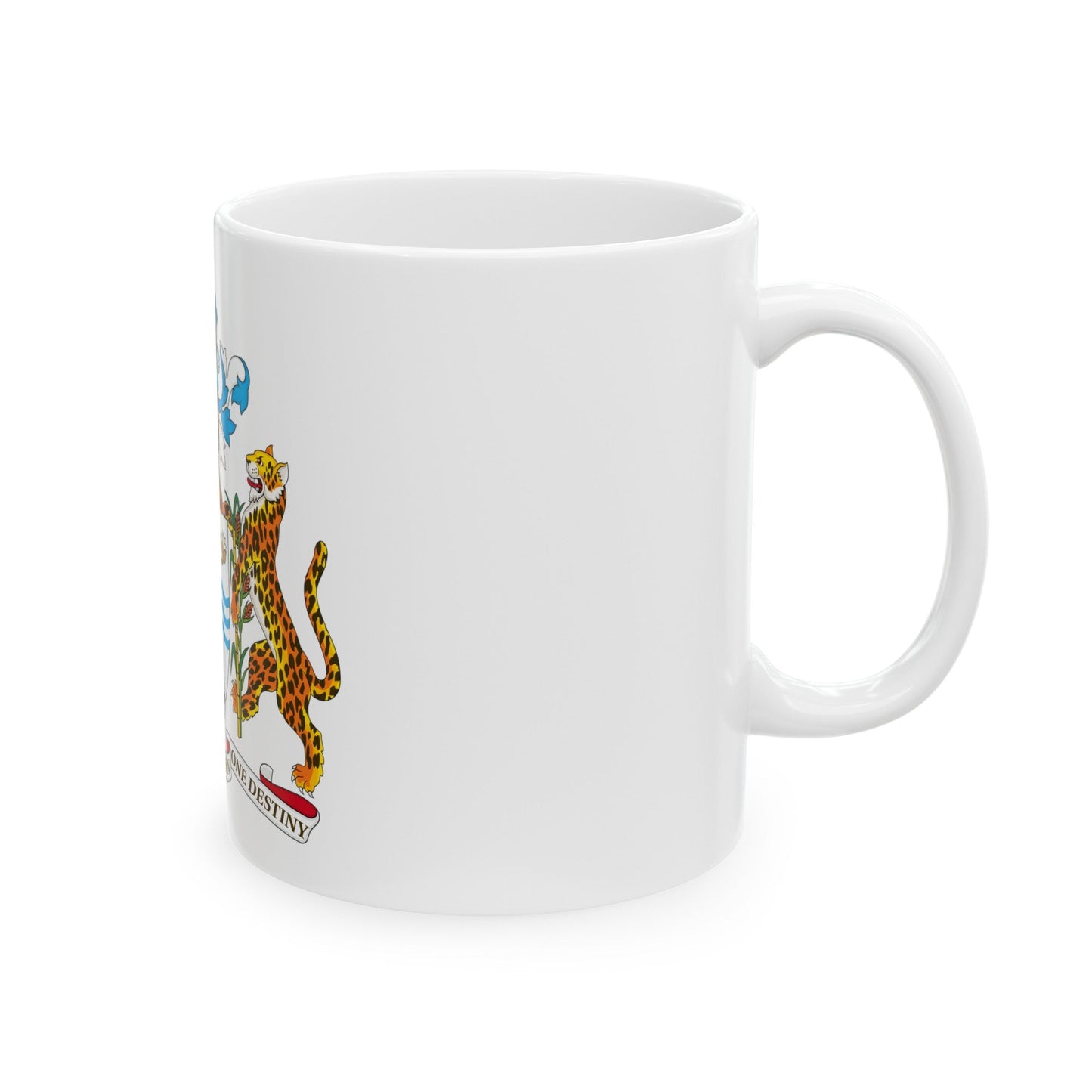 Coat of arms of Guyana - White Coffee Mug-The Sticker Space