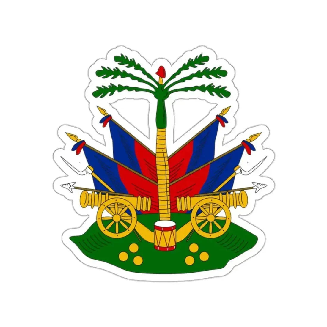 Coat of arms of Haiti (1807–1849) STICKER Vinyl Die-Cut Decal - The Sticker Space