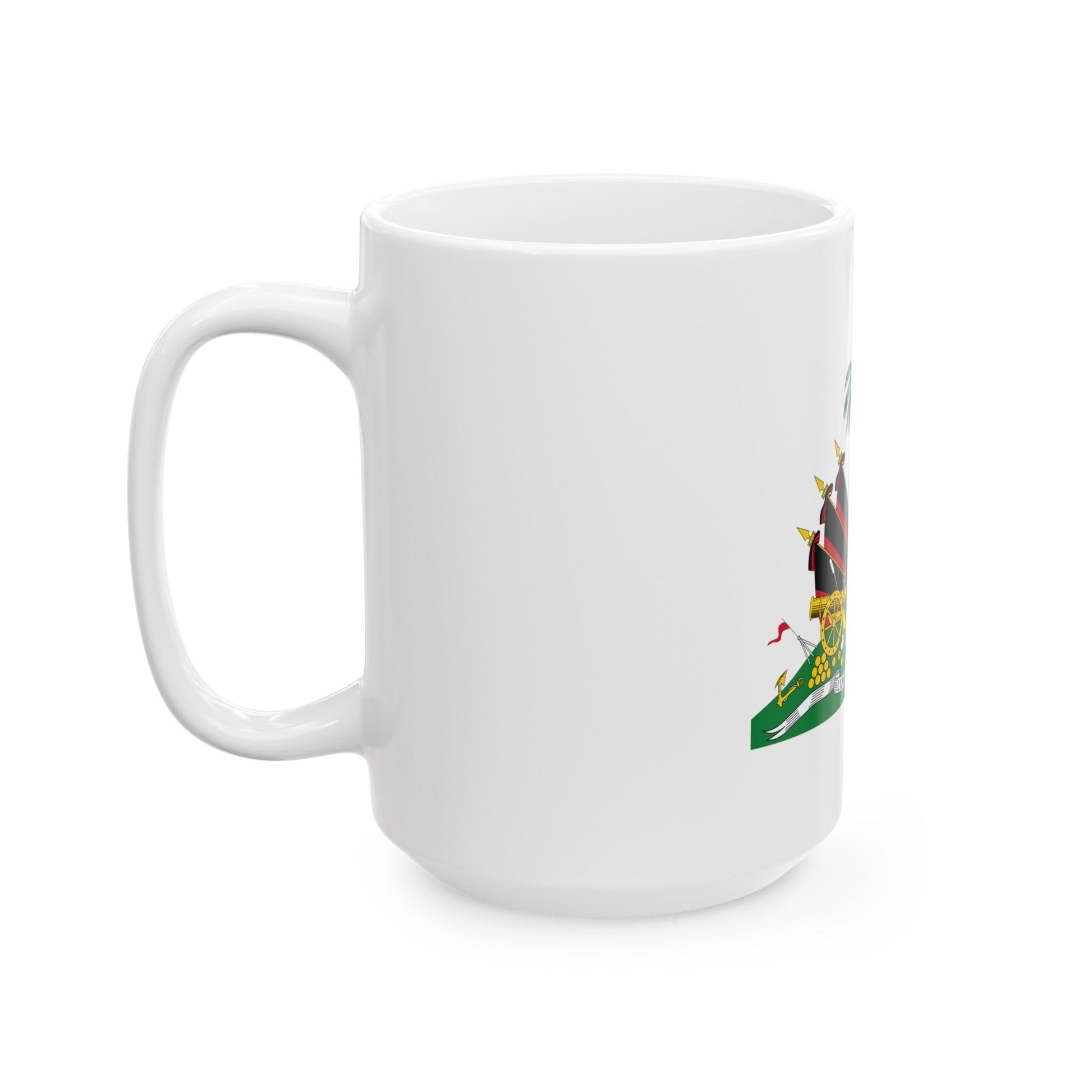 Coat of arms of Haiti (1964-1986) - White Coffee Mug-The Sticker Space