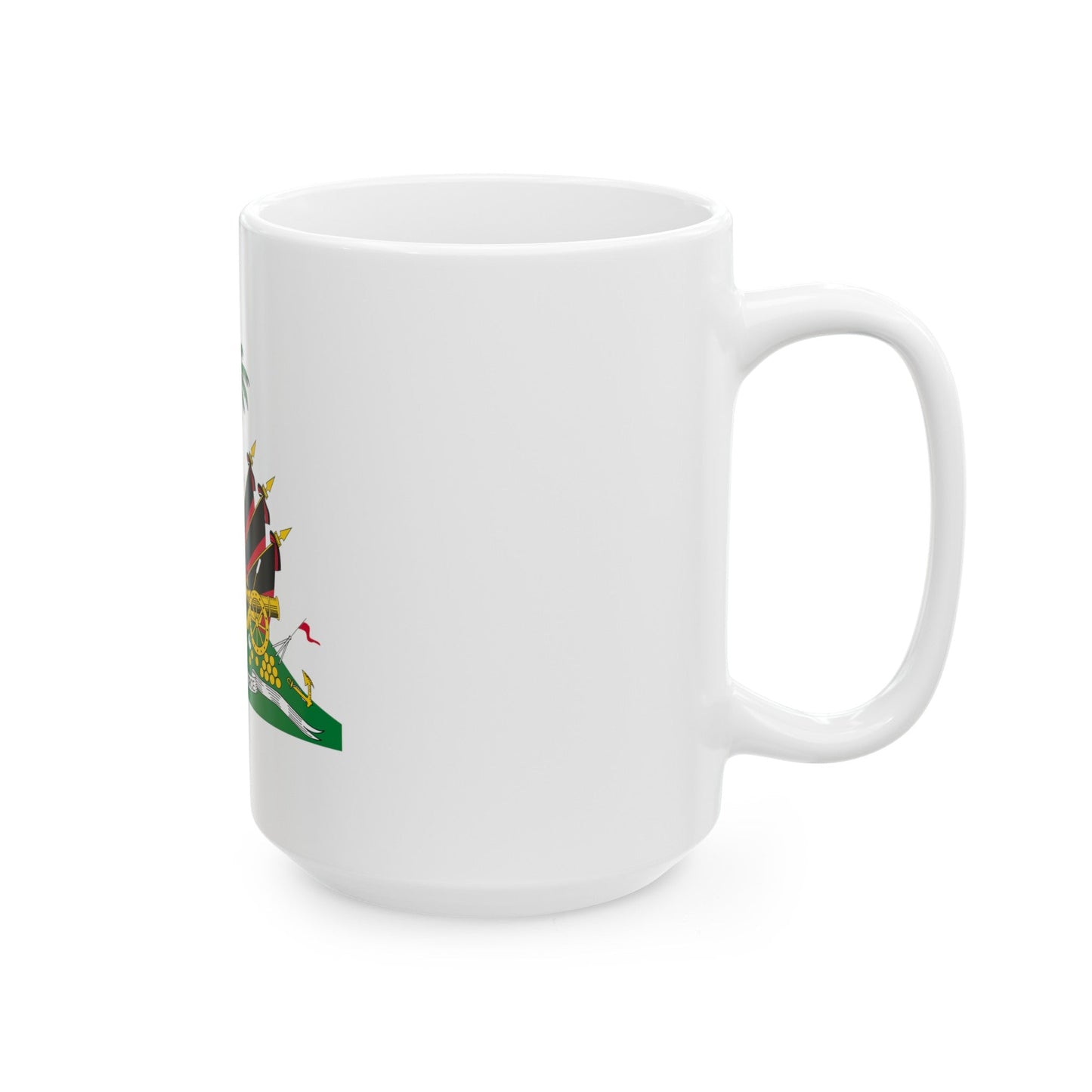 Coat of arms of Haiti (1964-1986) - White Coffee Mug-The Sticker Space