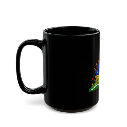 Coat of arms of Haiti - Black Coffee Mug-The Sticker Space