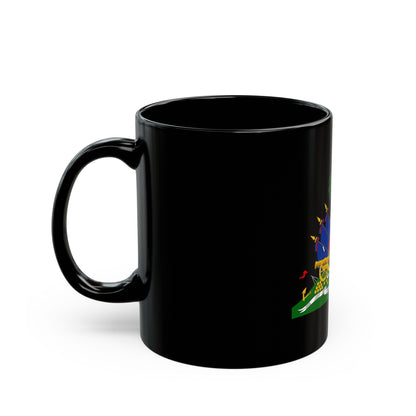 Coat of arms of Haiti - Black Coffee Mug-The Sticker Space