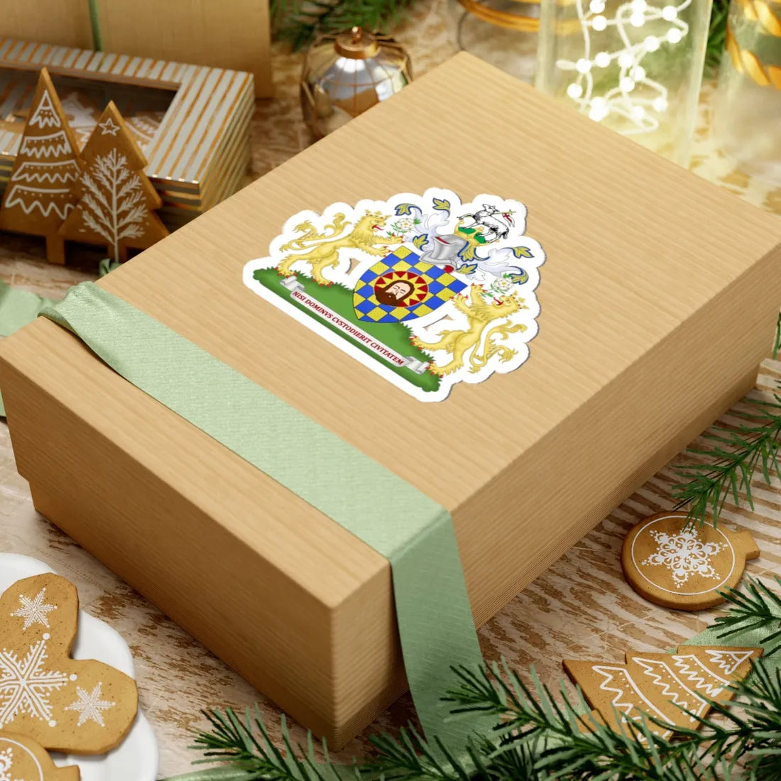 Coat of arms of Halifax (England) (Coat of Arms) STICKER Vinyl Kiss-Cut Decal - The Sticker Space