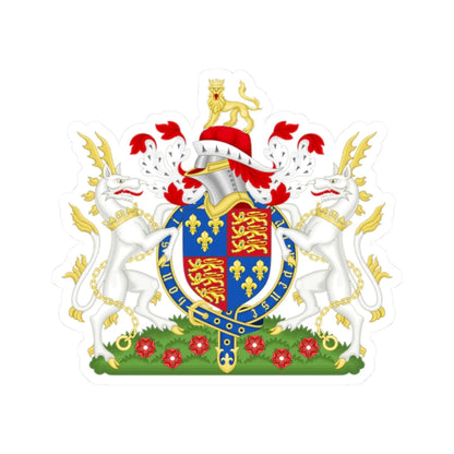 Coat of Arms of Henry VI of England 1422-1471 Variant 1 (England) (Coat of Arms) STICKER Vinyl Kiss-Cut Decal 2 Inch White - The Sticker Space