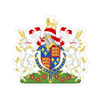 Coat of Arms of Henry VI of England 1422-1471 Variant 1 (England) (Coat of Arms) STICKER Vinyl Kiss-Cut Decal 6 Inch White - The Sticker Space