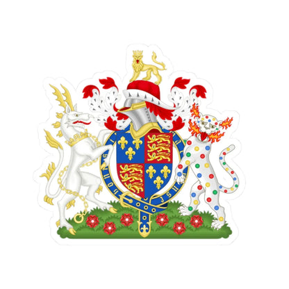 Coat of Arms of Henry VI of England 1422-1471 Variant 3 (England) (Coat of Arms) STICKER Vinyl Kiss-Cut Decal 2 Inch White - The Sticker Space