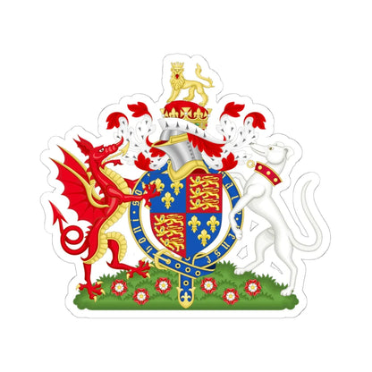 Coat of Arms of Henry VII of England 1485-1509 (England) (Coat of Arms) STICKER Vinyl Kiss-Cut Decal 6 Inch White - The Sticker Space