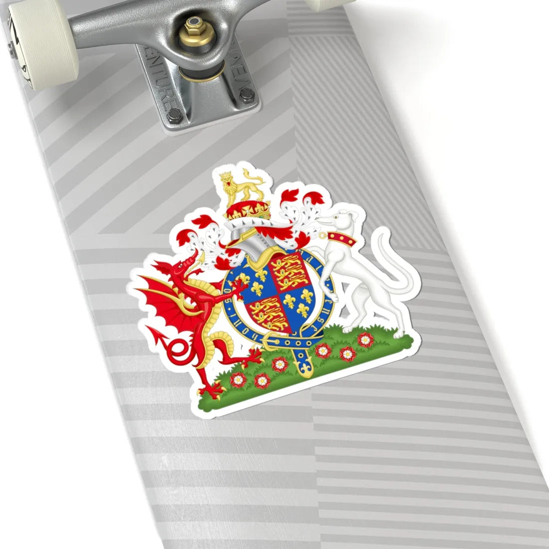 Coat of Arms of Henry VII of England 1485-1509 (England) (Coat of Arms) STICKER Vinyl Kiss-Cut Decal - The Sticker Space