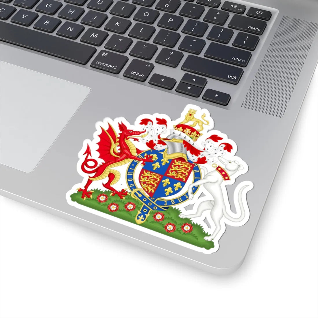 Coat of Arms of Henry VII of England 1485-1509 (England) (Coat of Arms) STICKER Vinyl Kiss-Cut Decal - The Sticker Space