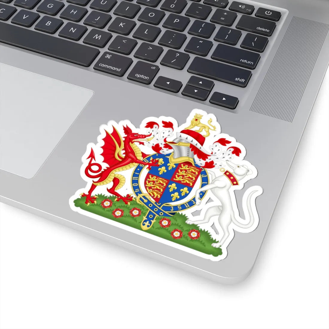 Coat of Arms of Henry VII of England 1485-1509 Variant 1 (England) (Coat of Arms) STICKER Vinyl Kiss-Cut Decal - The Sticker Space