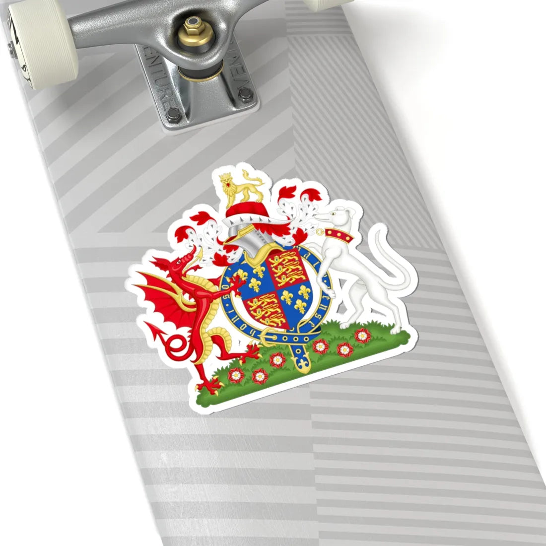Coat of Arms of Henry VII of England 1485-1509 Variant 1 (England) (Coat of Arms) STICKER Vinyl Kiss-Cut Decal - The Sticker Space