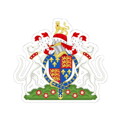 Coat of Arms of Henry VII of England 1485-1509 Variant 2 (England) (Coat of Arms) STICKER Vinyl Kiss-Cut Decal 6 Inch White - The Sticker Space