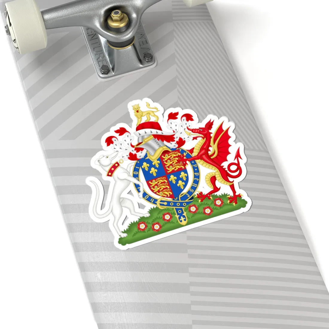 Coat of Arms of Henry VII of England 1485-1509 Variant 3 (England) (Coat of Arms) STICKER Vinyl Kiss-Cut Decal - The Sticker Space