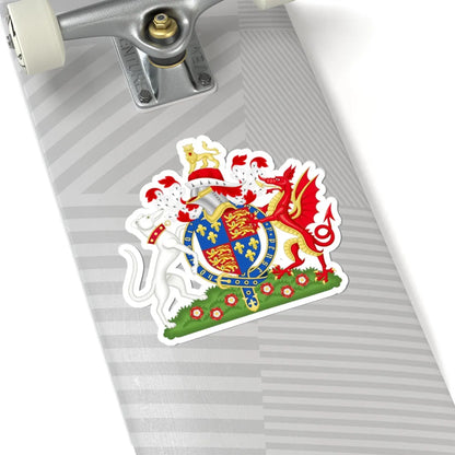 Coat of Arms of Henry VII of England 1485-1509 Variant 3 (England) (Coat of Arms) STICKER Vinyl Kiss-Cut Decal - The Sticker Space