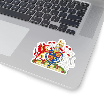 Coat of Arms of Henry VII of England 1485-1509 Variant Motto (England) (Coat of Arms) STICKER Vinyl Kiss-Cut Decal - The Sticker Space