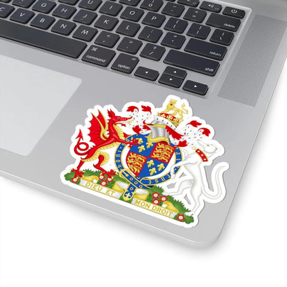 Coat of Arms of Henry VII of England 1485-1509 Variant Motto (England) (Coat of Arms) STICKER Vinyl Kiss-Cut Decal - The Sticker Space