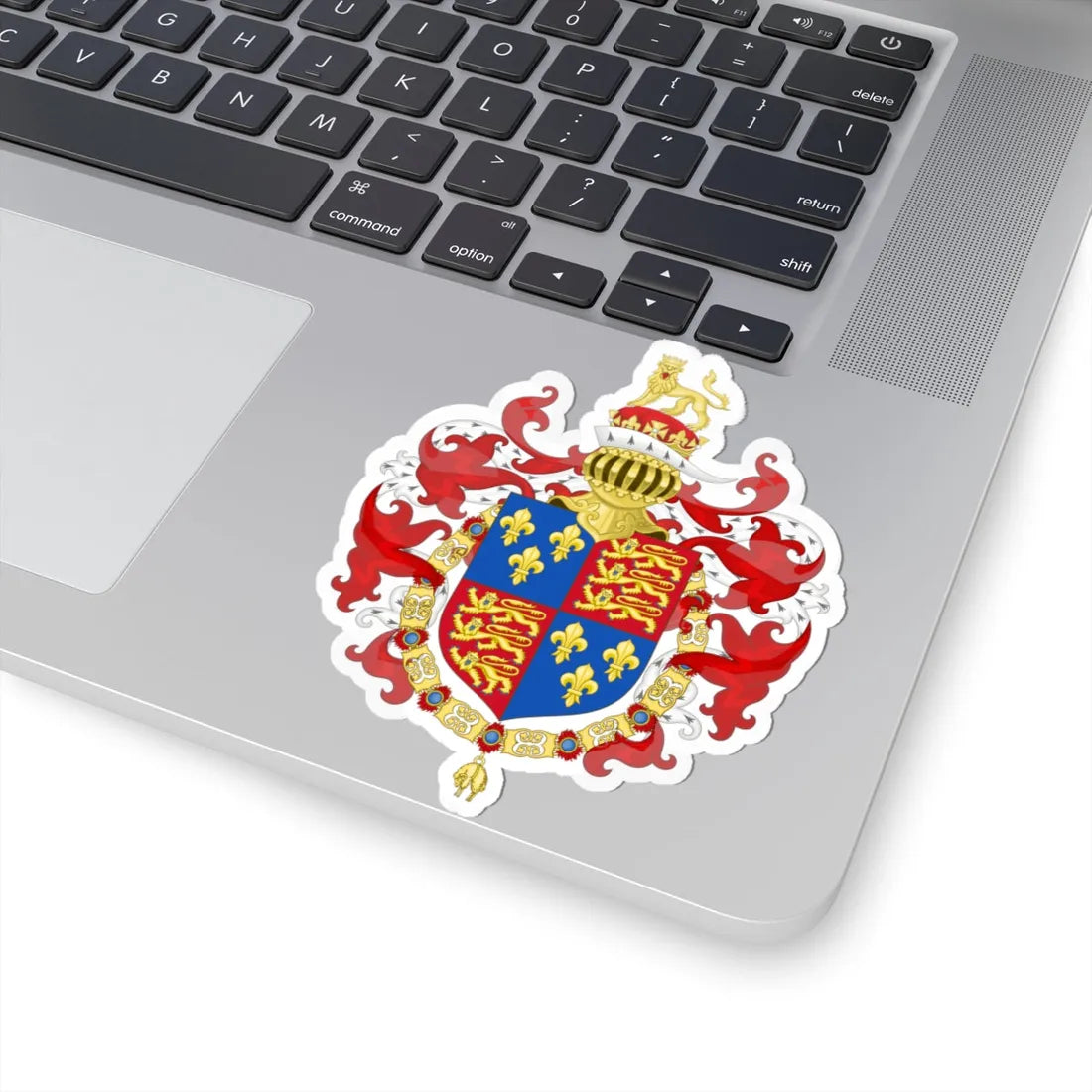 Coat of Arms of Henry VII of England Order of the Golden Fleece (Belgium) (Coat of Arms) STICKER Vinyl Kiss-Cut Decal - The Sticker Space