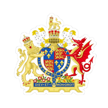Coat of Arms of Henry VIII of England 1509-1533 Variant 2 (England) (Coat of Arms) STICKER Vinyl Kiss-Cut Decal 3 Inch White - The Sticker Space