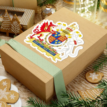 Coat of Arms of Henry VIII of England 1509-1547 Golden Fleece Variant 1 (England) (Coat of Arms) STICKER Vinyl Kiss-Cut Decal - The Sticker Space