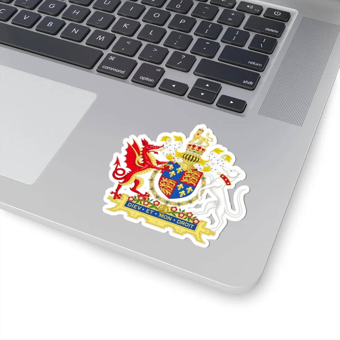 Coat of Arms of Henry VIII of England 1509-1547 Golden Fleece Variant 1 (England) (Coat of Arms) STICKER Vinyl Kiss-Cut Decal - The Sticker Space