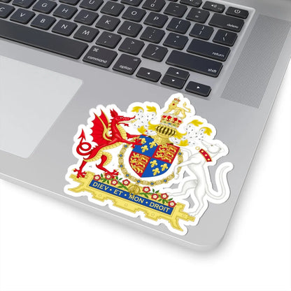 Coat of Arms of Henry VIII of England 1509-1547 Golden Fleece Variant 1 (England) (Coat of Arms) STICKER Vinyl Kiss-Cut Decal - The Sticker Space