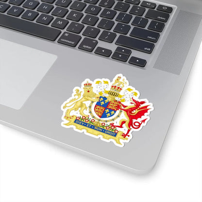 Coat of Arms of Henry VIII of England 1509-1547 Golden Fleece Variant 2 (England) (Coat of Arms) STICKER Vinyl Kiss-Cut Decal - The Sticker Space