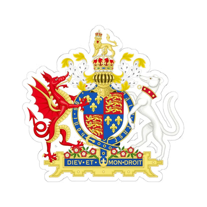 Coat of Arms of Henry VIII of England 1509-1547 Variant (England) (Coat of Arms) STICKER Vinyl Kiss-Cut Decal 6 Inch White - The Sticker Space