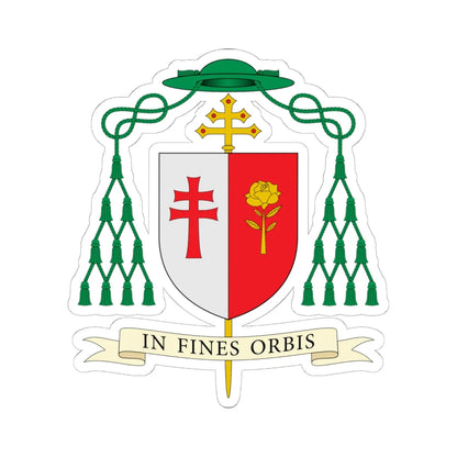 Coat of arms of Henryk Jagodziński (Spain) (Coat of Arms) STICKER Vinyl Kiss-Cut Decal 6 Inch White - The Sticker Space