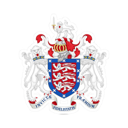 Coat of Arms of Hereford City Council (England) (Coat of Arms) STICKER Vinyl Kiss-Cut Decal 2 Inch White - The Sticker Space