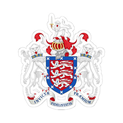 Coat of Arms of Hereford City Council (England) (Coat of Arms) STICKER Vinyl Kiss-Cut Decal 6 Inch White - The Sticker Space