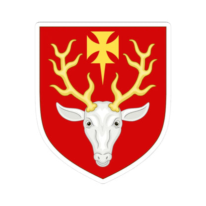 Coat of Arms of Hertford College Oxford (England) (Coat of Arms) STICKER Vinyl Kiss-Cut Decal 3 Inch White - The Sticker Space