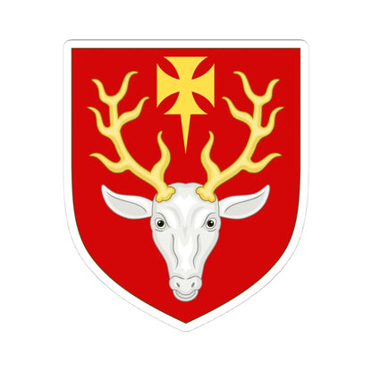 Coat of Arms of Hertford College Oxford (England) (Coat of Arms) STICKER Vinyl Kiss-Cut Decal 4 Inch White - The Sticker Space