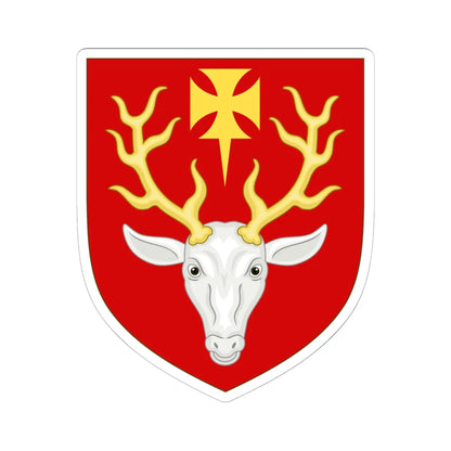 Coat of Arms of Hertford College Oxford (England) (Coat of Arms) STICKER Vinyl Kiss-Cut Decal 6 Inch White - The Sticker Space