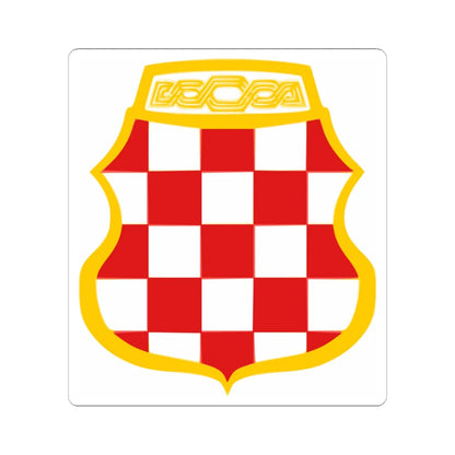 Coat of arms of Herzeg-Bosnia (Bosnia and Herzegovina) (Coat of Arms) STICKER Vinyl Kiss-Cut Decal 4 Inch White - The Sticker Space
