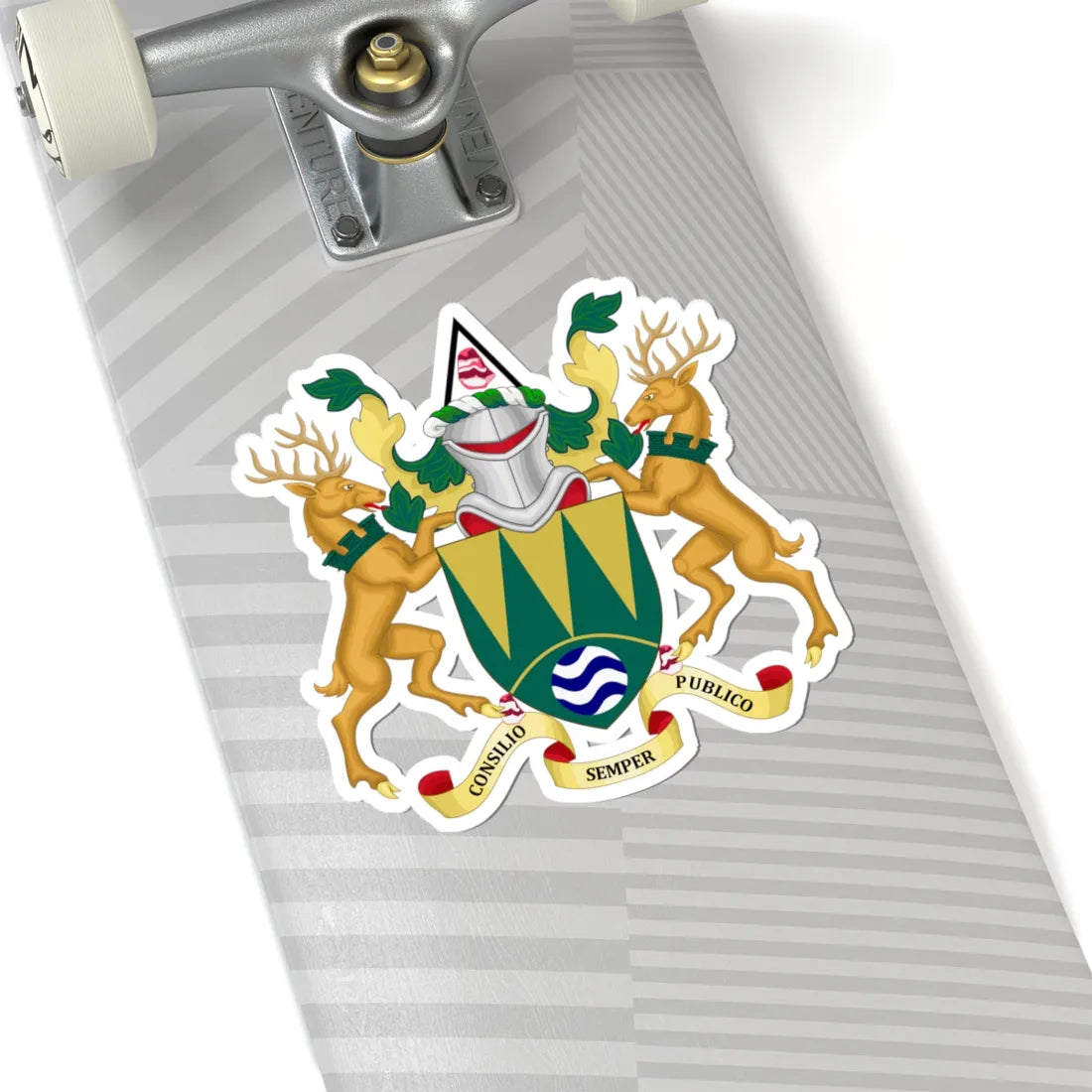 Coat of arms of High Peak (England) (Coat of Arms) STICKER Vinyl Kiss-Cut Decal - The Sticker Space