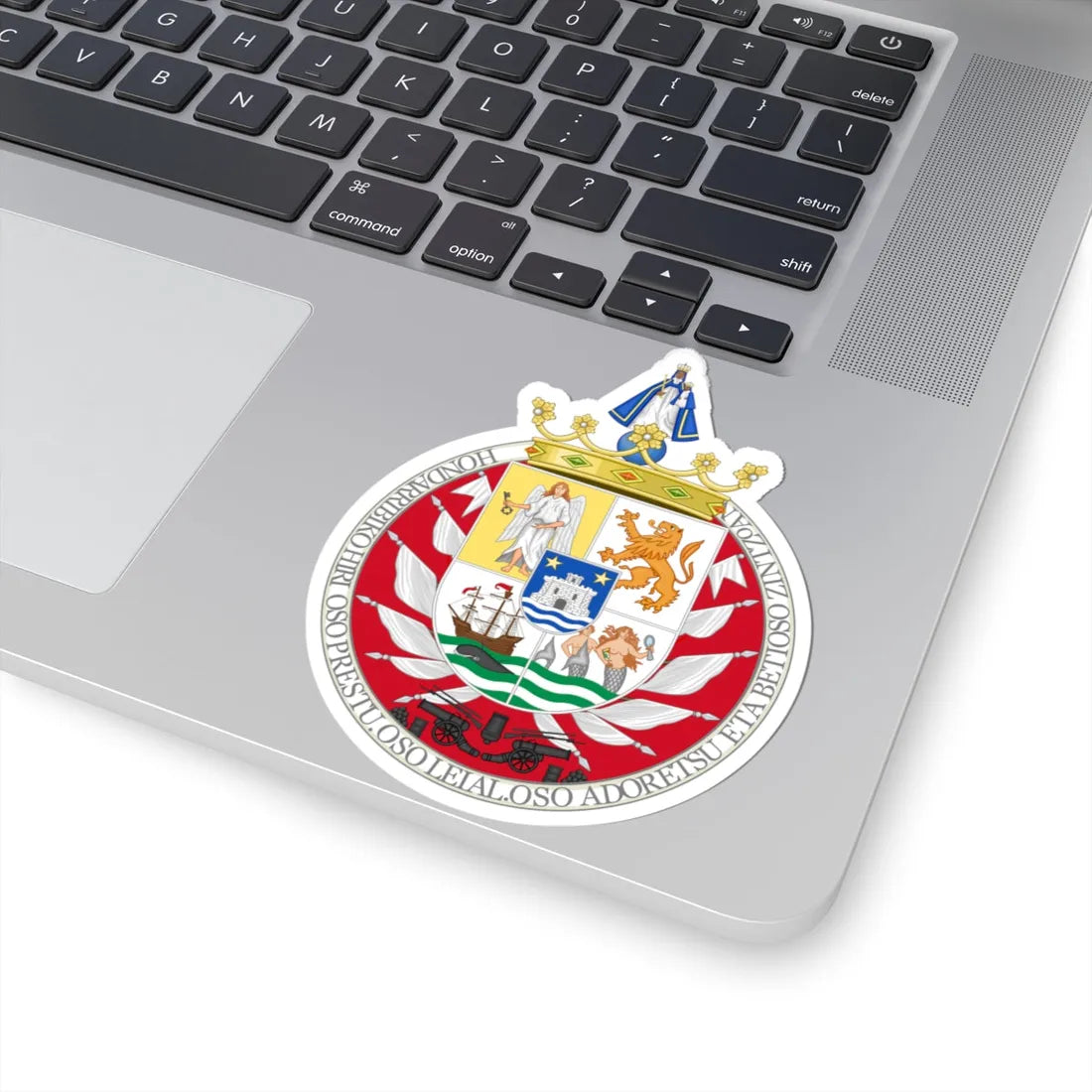 Coat of Arms of Hondarribia (Spain) (Coat of Arms) STICKER Vinyl Kiss-Cut Decal - The Sticker Space