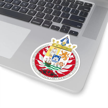 Coat of Arms of Hondarribia (Spain) (Coat of Arms) STICKER Vinyl Kiss-Cut Decal - The Sticker Space