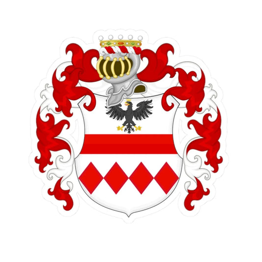 Coat of arms of House of Artusi (Italy) (Coat of Arms) STICKER Vinyl Kiss-Cut Decal 2 Inch White - The Sticker Space