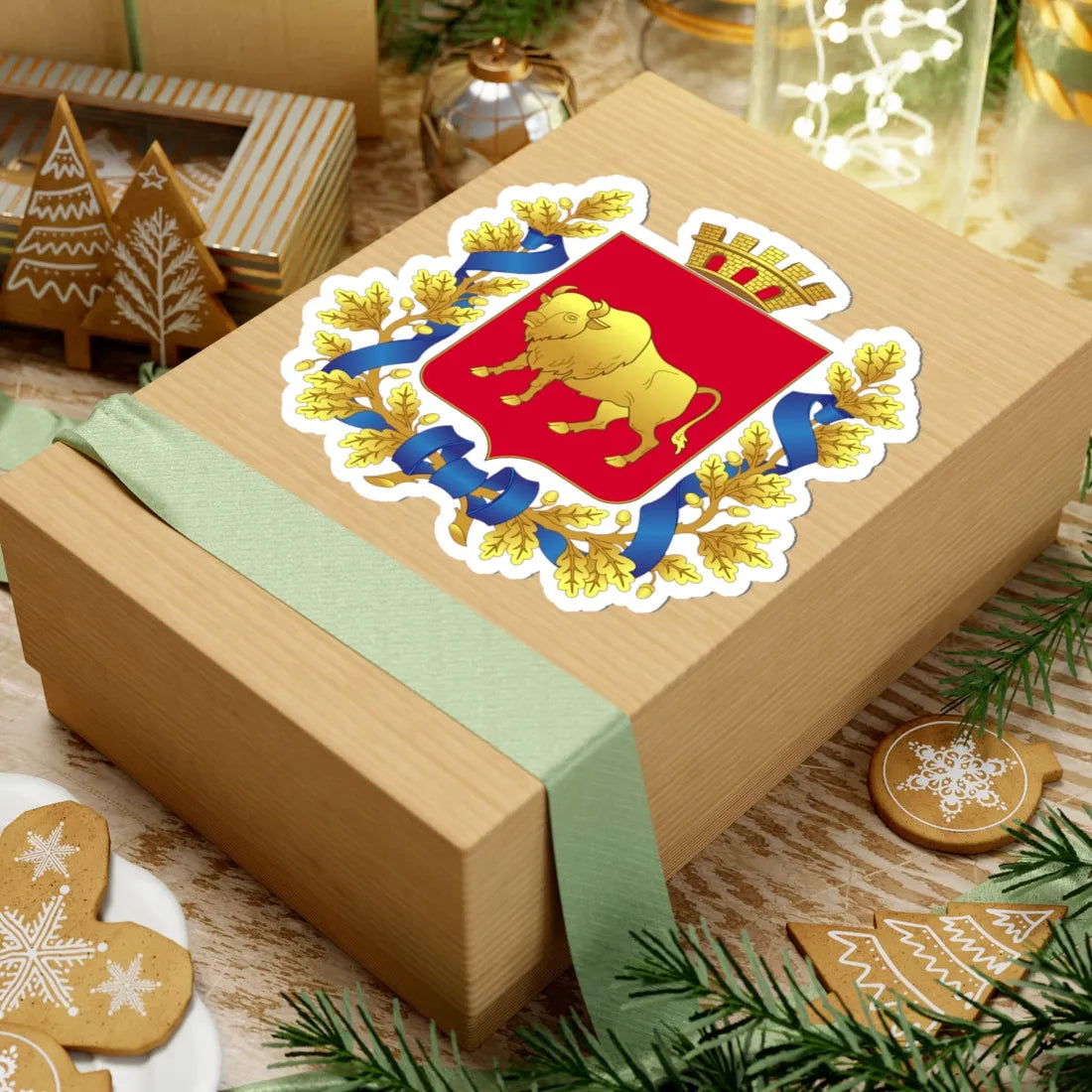 Coat of Arms of Hrodna Voblasts (Belarus) (Coat of Arms) STICKER Vinyl Kiss-Cut Decal - The Sticker Space