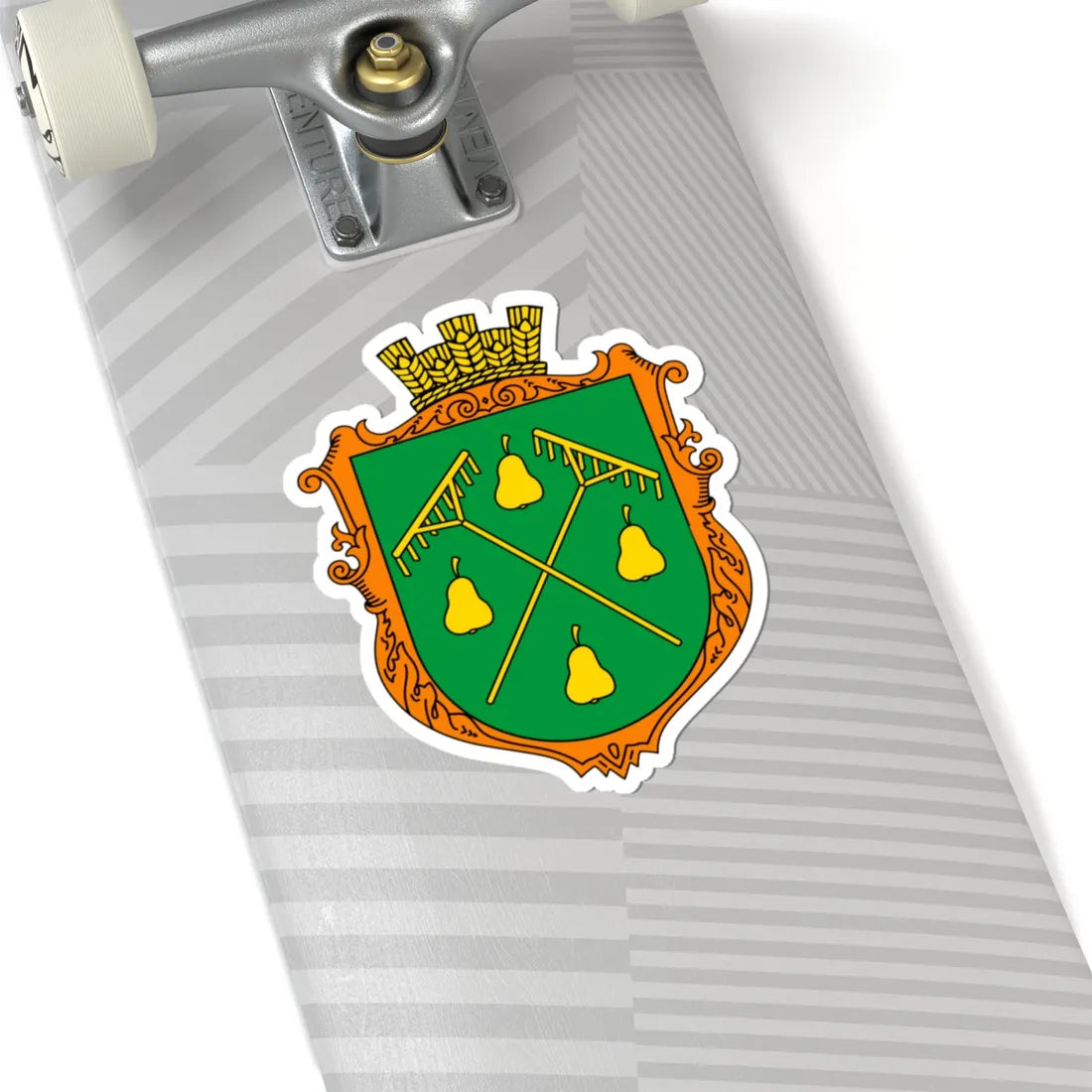 Coat of Arms of Hrushatychi (Ukraine) (Coat of Arms) STICKER Vinyl Kiss-Cut Decal - The Sticker Space