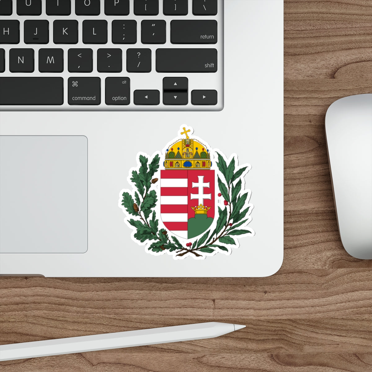 Coat of arms of Hungary (1896-1915) 2 STICKER Vinyl Die-Cut Decal-The Sticker Space