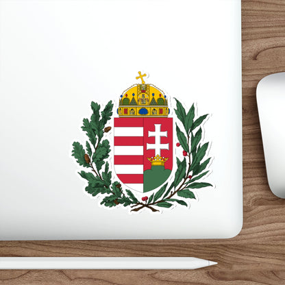 Coat of arms of Hungary (1896-1915) 2 STICKER Vinyl Die-Cut Decal-The Sticker Space