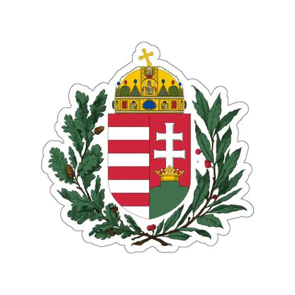 Coat of arms of Hungary (1896-1915) 2 STICKER Vinyl Die-Cut Decal 6 Inch - The Sticker Space