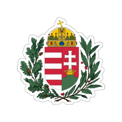 Coat of arms of Hungary (1896-1915) 2 STICKER Vinyl Die-Cut Decal - The Sticker Space