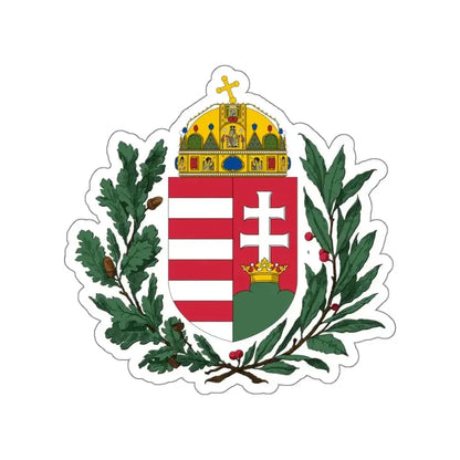 Coat of arms of Hungary (1896-1915) 2 STICKER Vinyl Die-Cut Decal - The Sticker Space